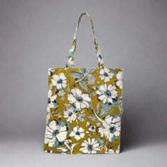 Avocado Blooms Cotton and Linen Tote Bag | Lori April