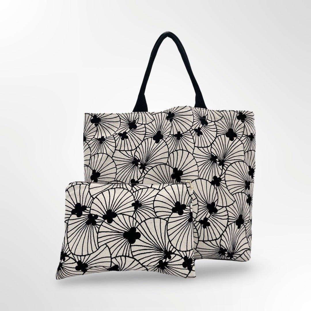 Desert Oasis Tote Bag Set - Black | Lori April 