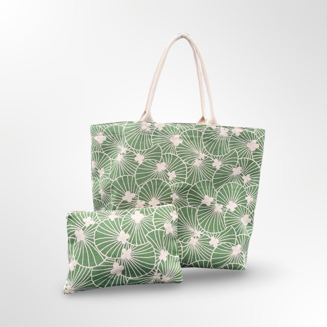 Desert Oasis Tote Bag Set - Green | Lori April 