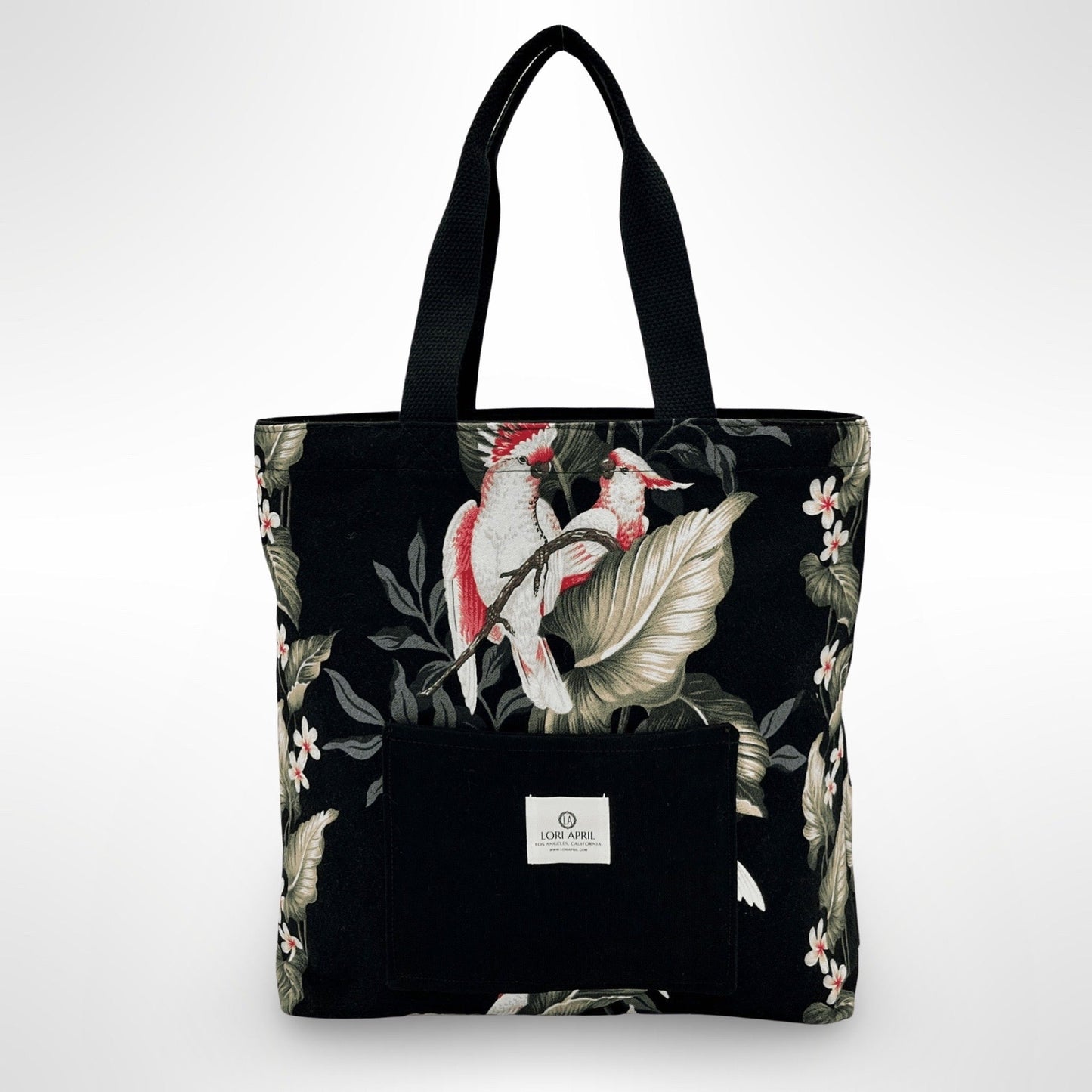 Love Birds Hawaiian Barkcloth Reversible Tote | Lori April 