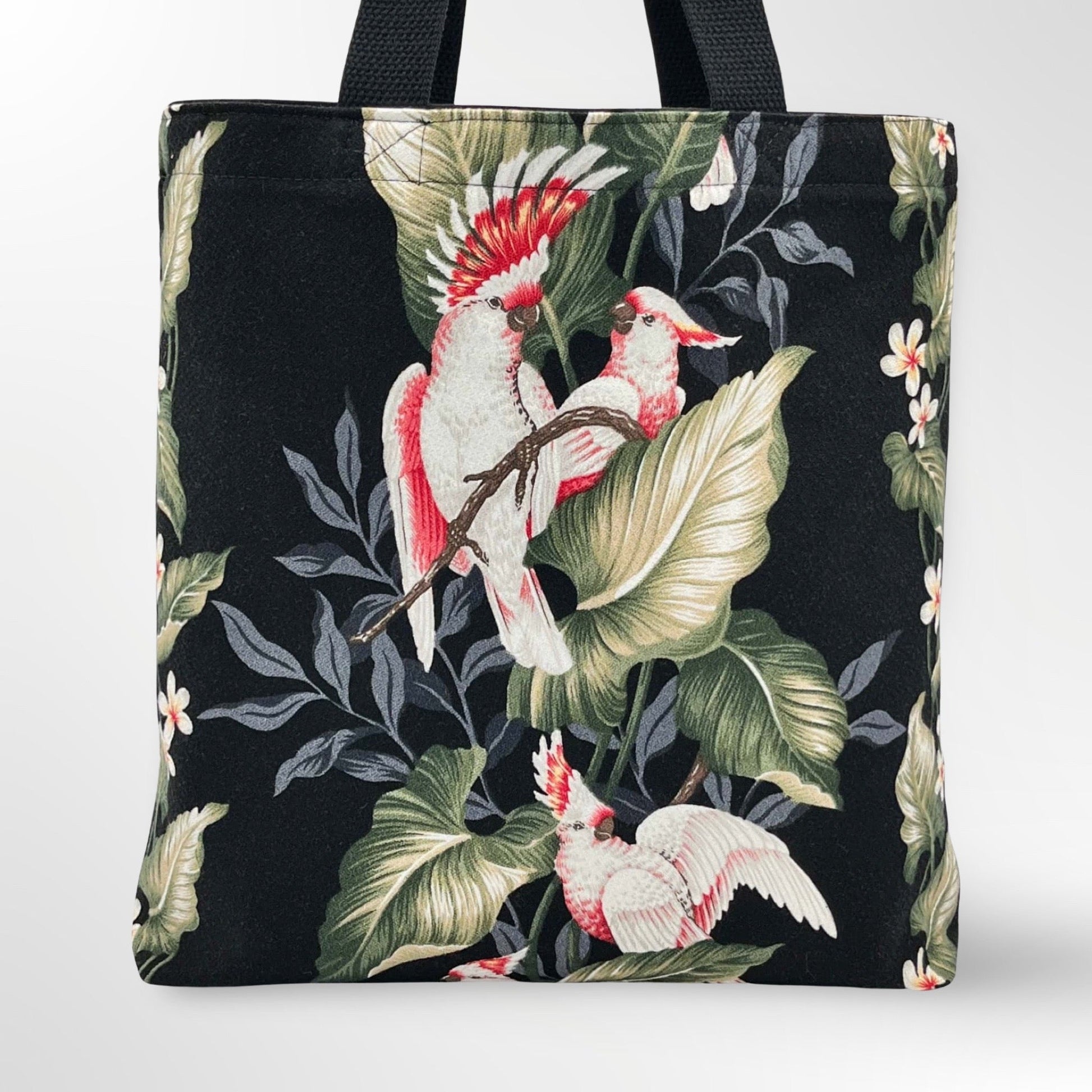 Love Birds Hawaiian Barkcloth Reversible Tote | Lori April 